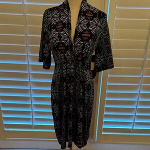 Vfish Navy and Green Vfish Dress Size Large